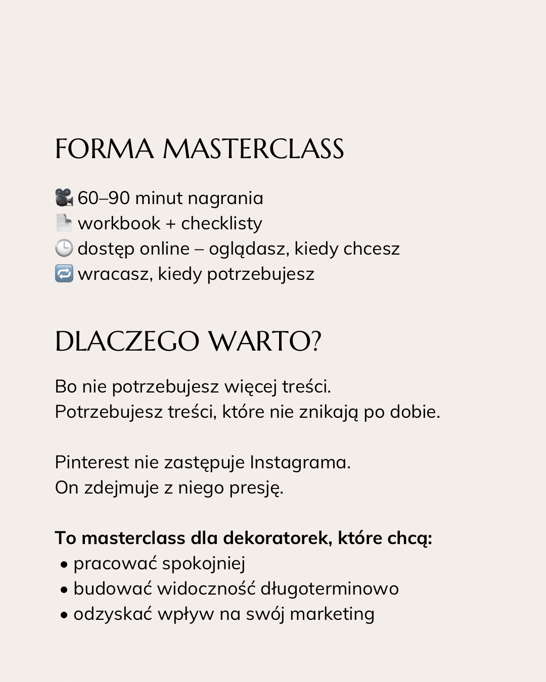 MASTERCLASS | 01 Klienci bez algorytmu. Jak dekoratorka może pozyskiwać klientów dzięki Pinterestowi. - obrazek 3