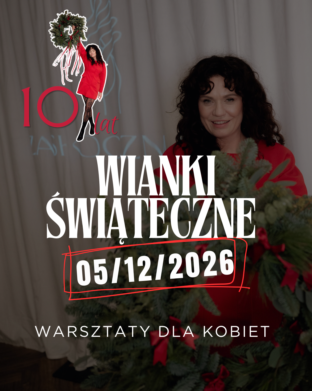 WARSZTATY DLA KOBIET Wianki Świąteczne | 10 lat Zaskocz Mamę | 5.12.2026